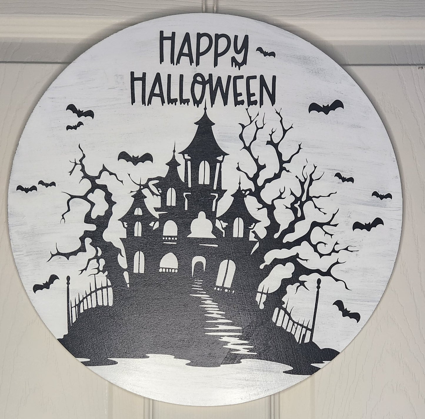 Halloween door sign
