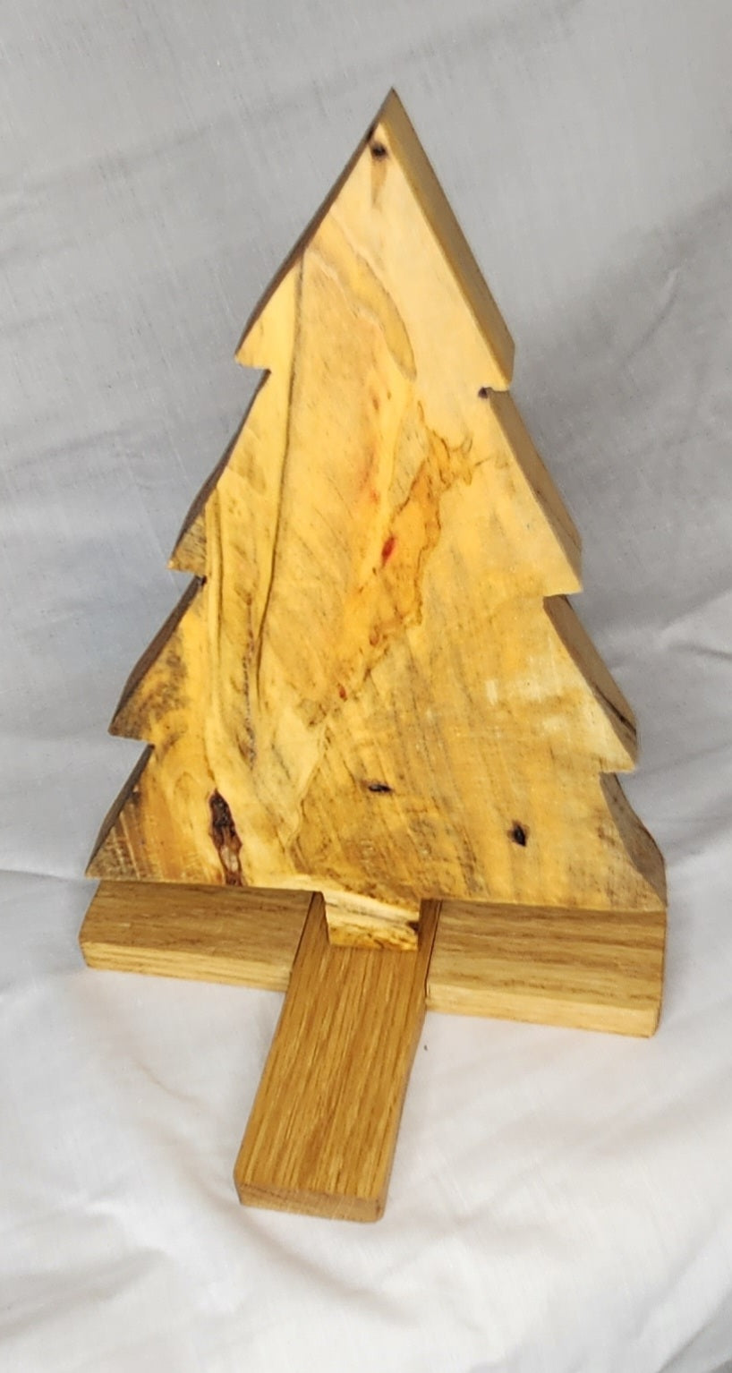 Wooden Christmas Tree with Base