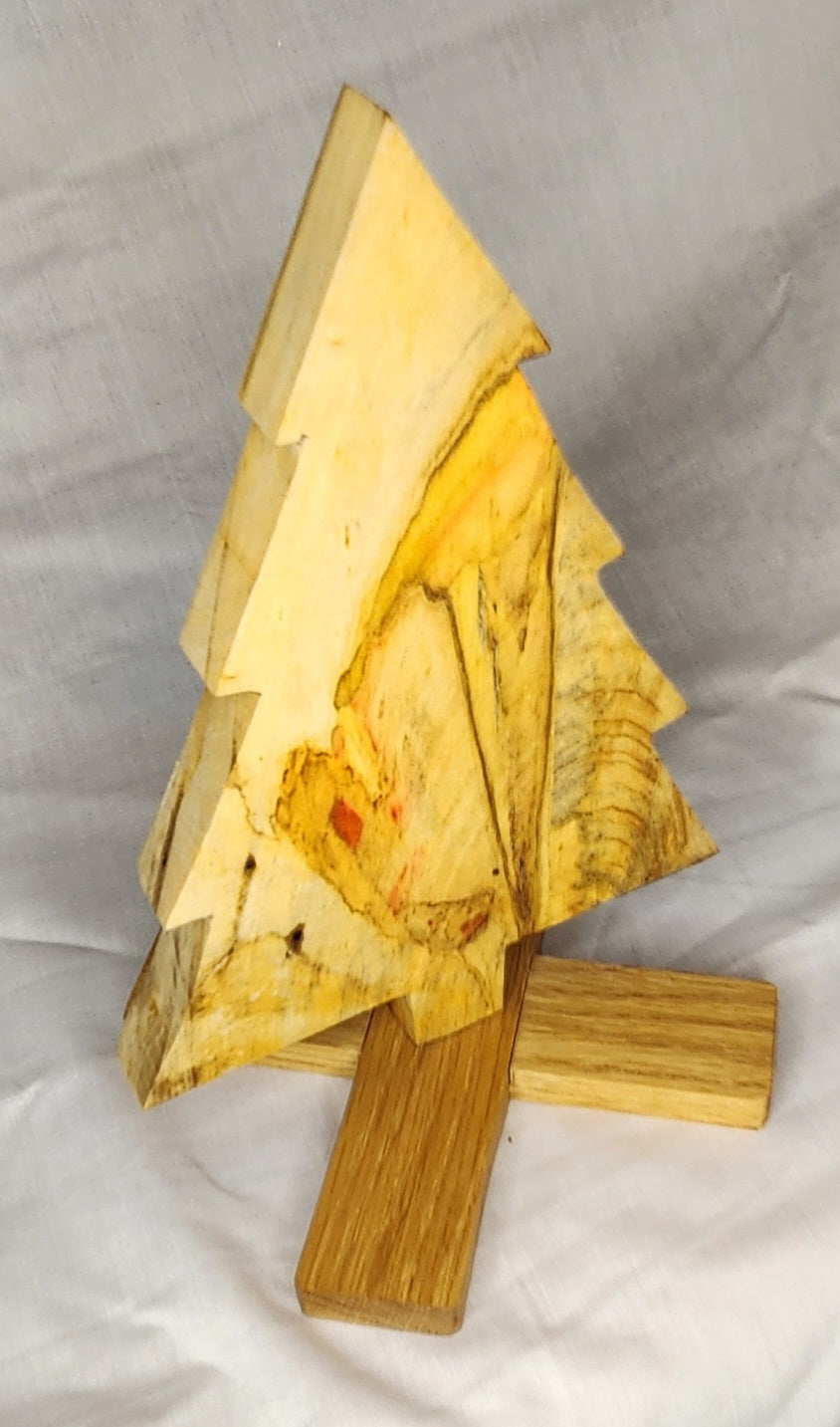 Wooden Christmas Tree with Base